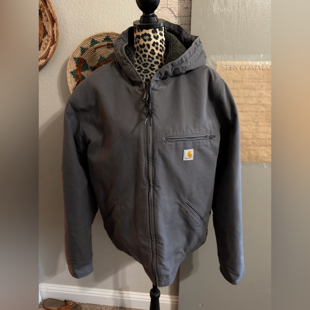 ❌SOLD❌ Carhartt Washed Duck Charcoal Full-Zip Jacket